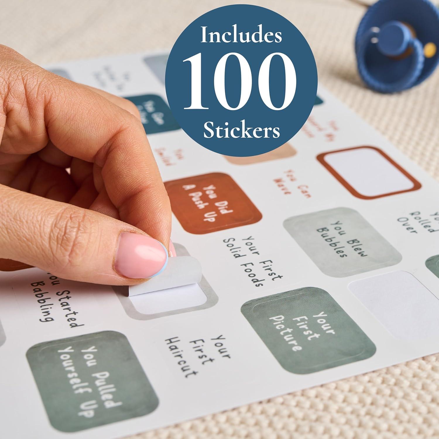 Calendario del Primer Año del Bebé Bibi & Beau con Stickers