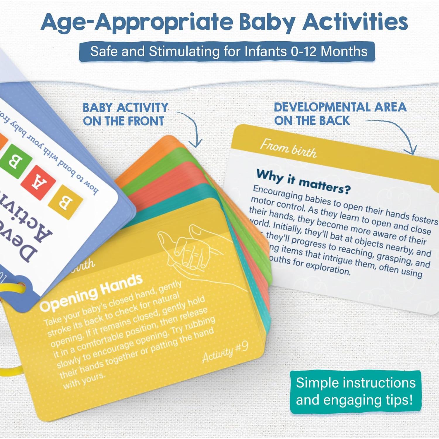 Tarjetas de Actividad para Bebés Lulu & You - Desarrollo 0-12 Meses