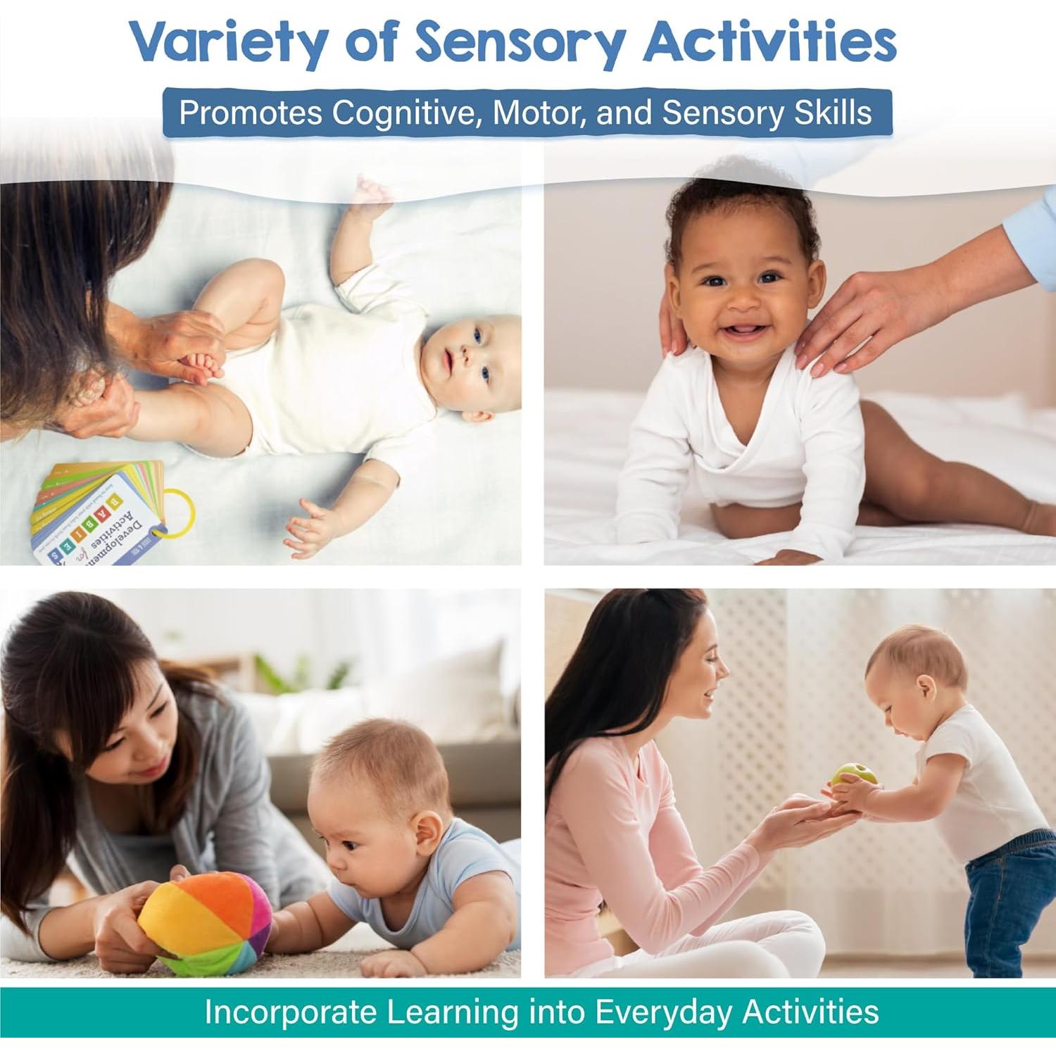 Tarjetas de Actividad para Bebés Lulu & You - Desarrollo 0-12 Meses