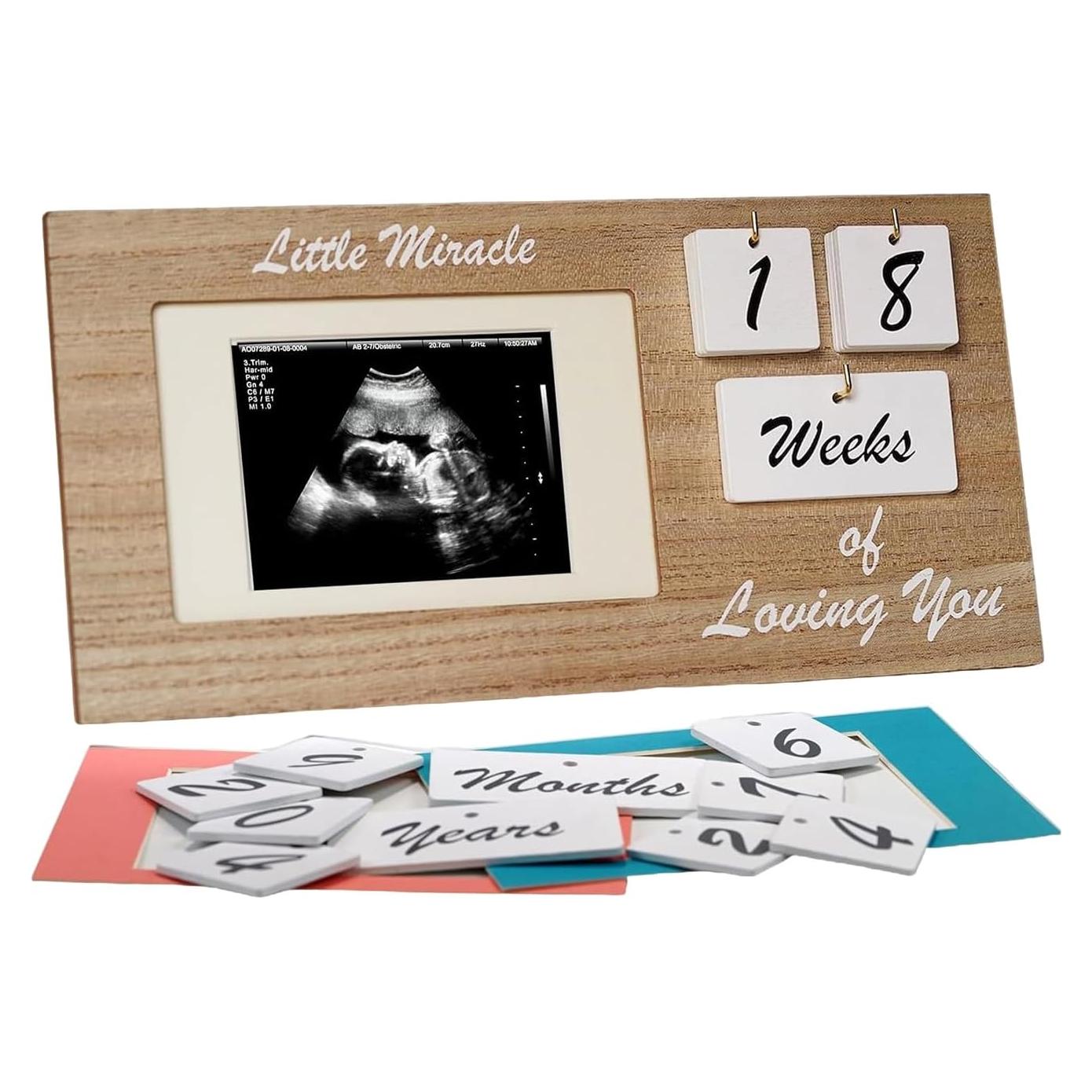 Marco de Sonograma YelloIris Madera 30.48x15.24 cm