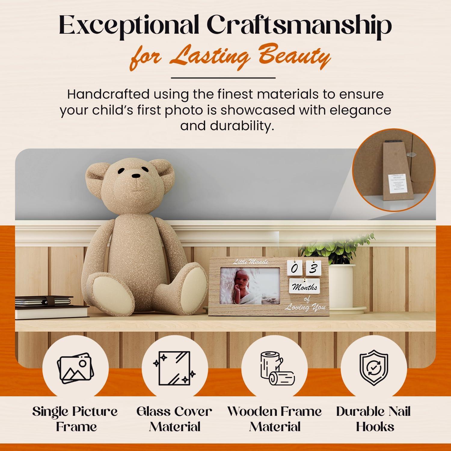 Marco de Sonograma YelloIris Madera 30.48x15.24 cm