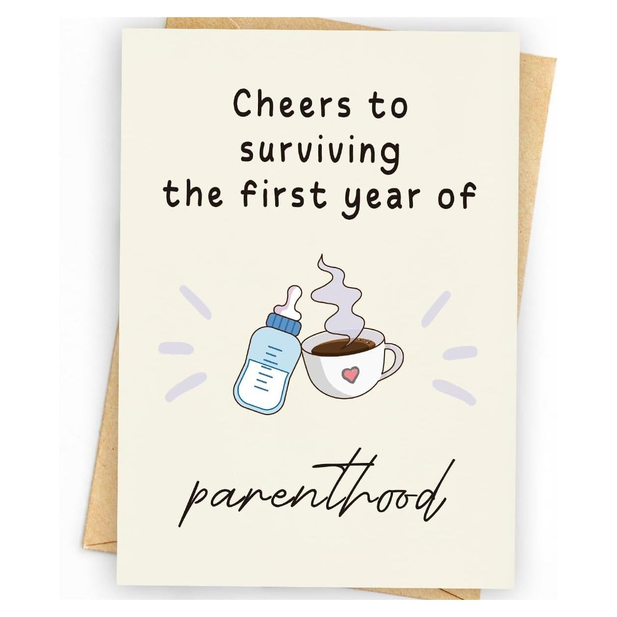 Tarjeta de Cumpleaños 1er Año WowBefun 17.78x12.7 cm