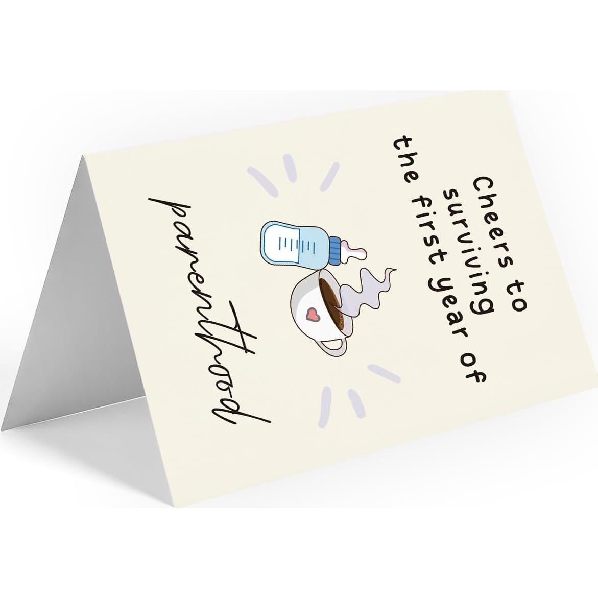 Tarjeta de Cumpleaños 1er Año WowBefun 17.78x12.7 cm