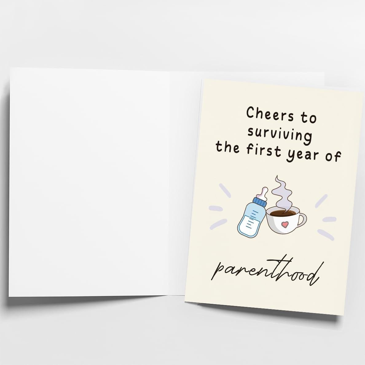 Tarjeta de Cumpleaños 1er Año WowBefun 17.78x12.7 cm