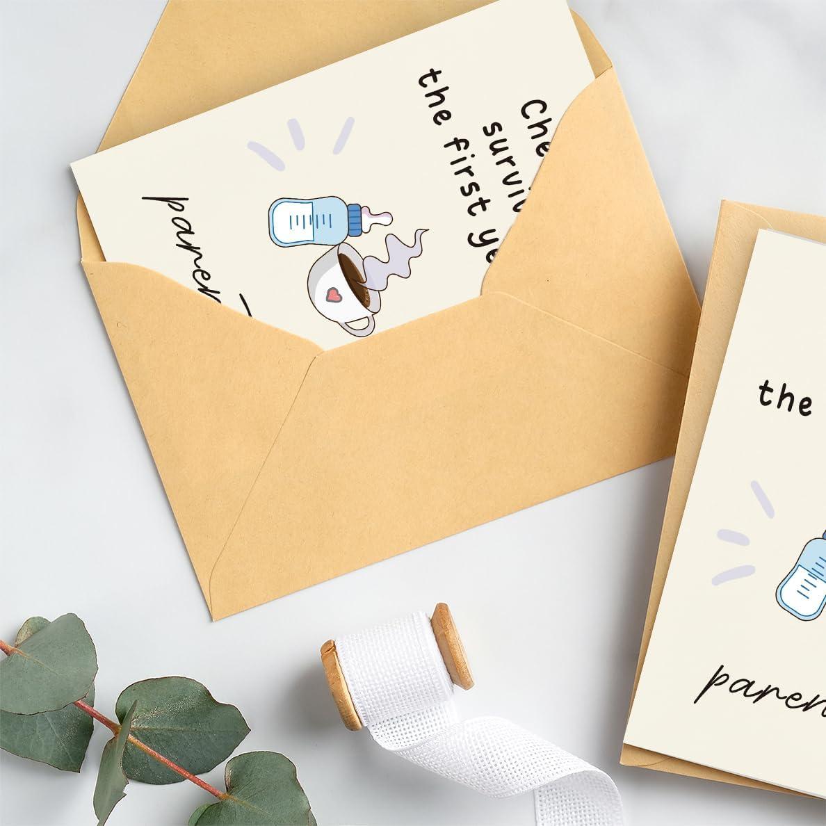 Tarjeta de Cumpleaños 1er Año WowBefun 17.78x12.7 cm