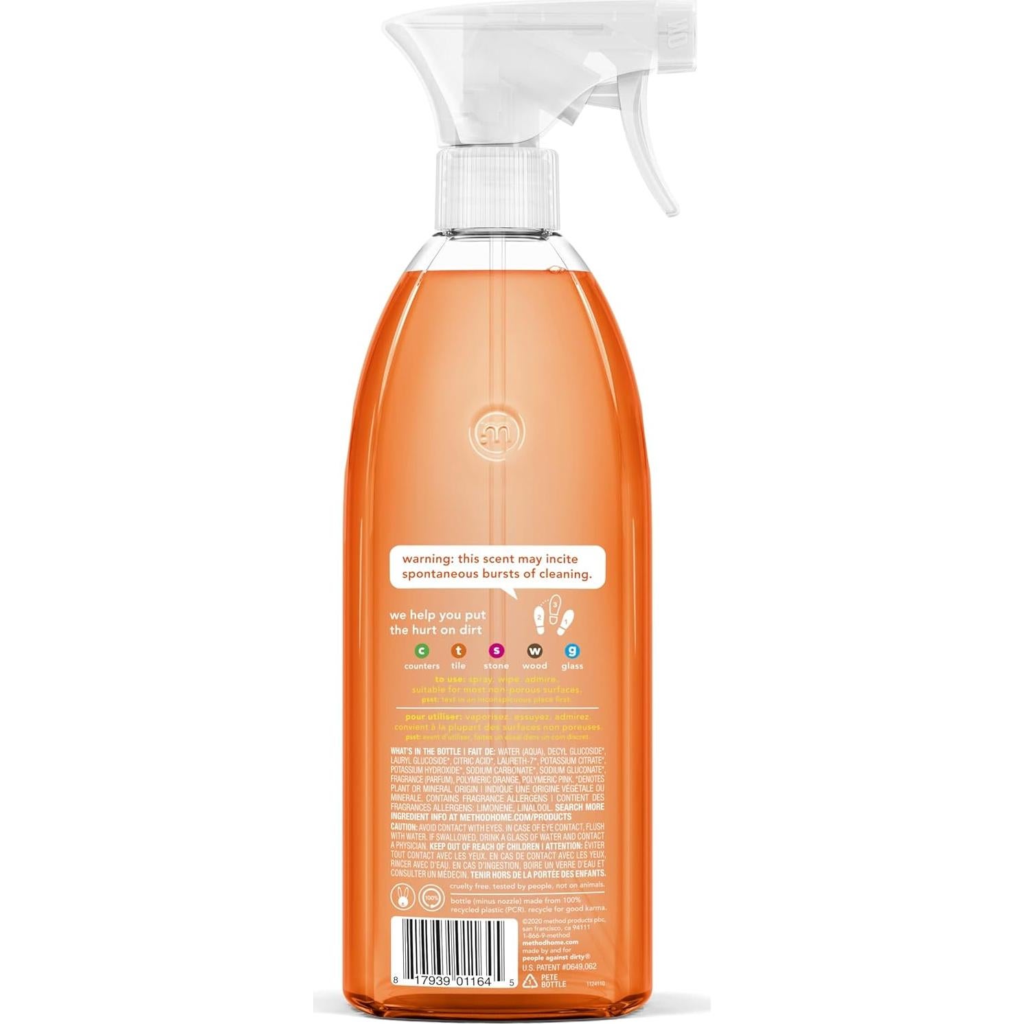 Limpiador Spray Biodegradable Método 28 oz - 0.91 kg