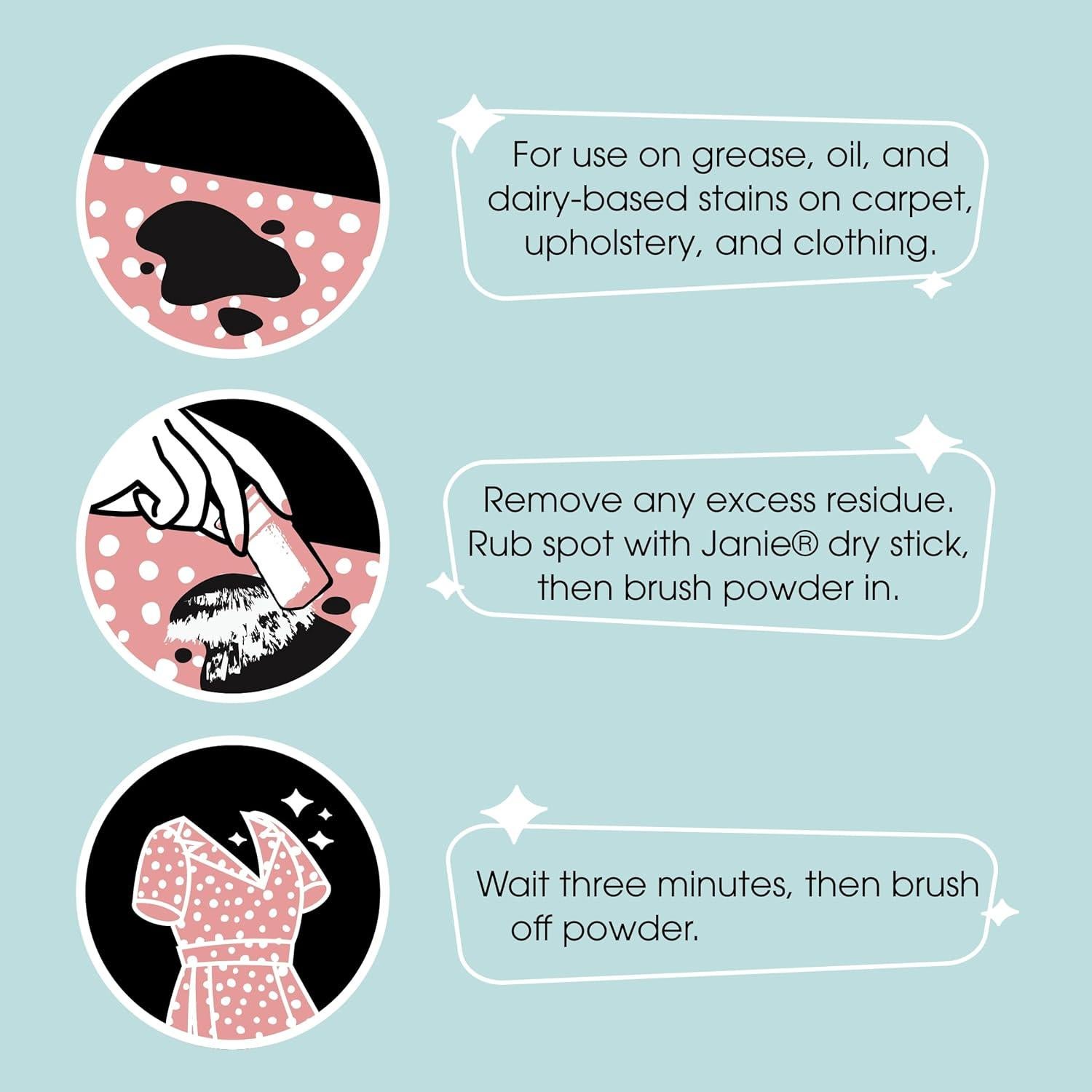 Quitamanchas Instantáneo Janie 11.34 g - Stick Portátil Ecológico