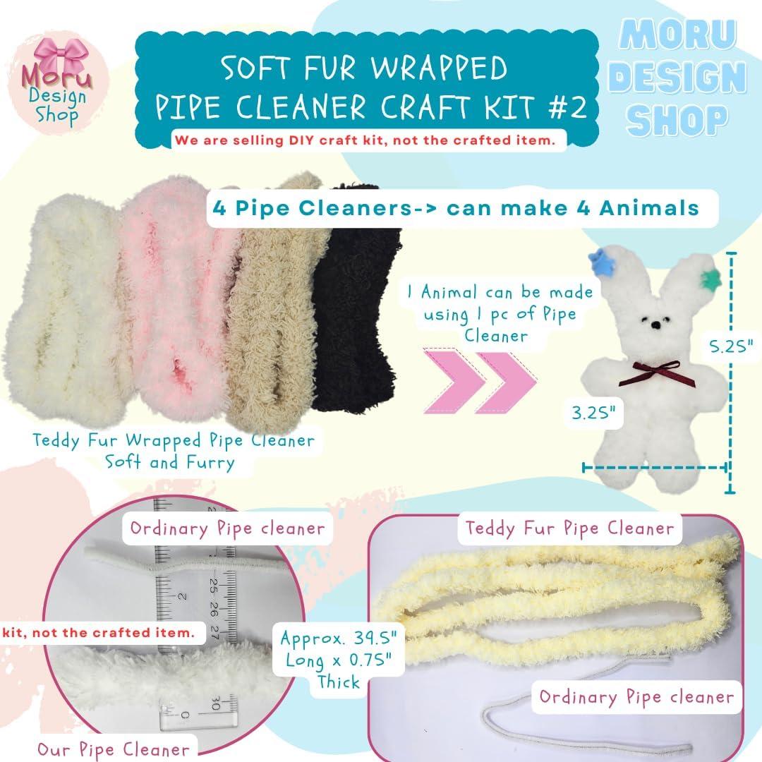 Kit de Manualidades Moru con Limpiapipas de Piel Suave #2