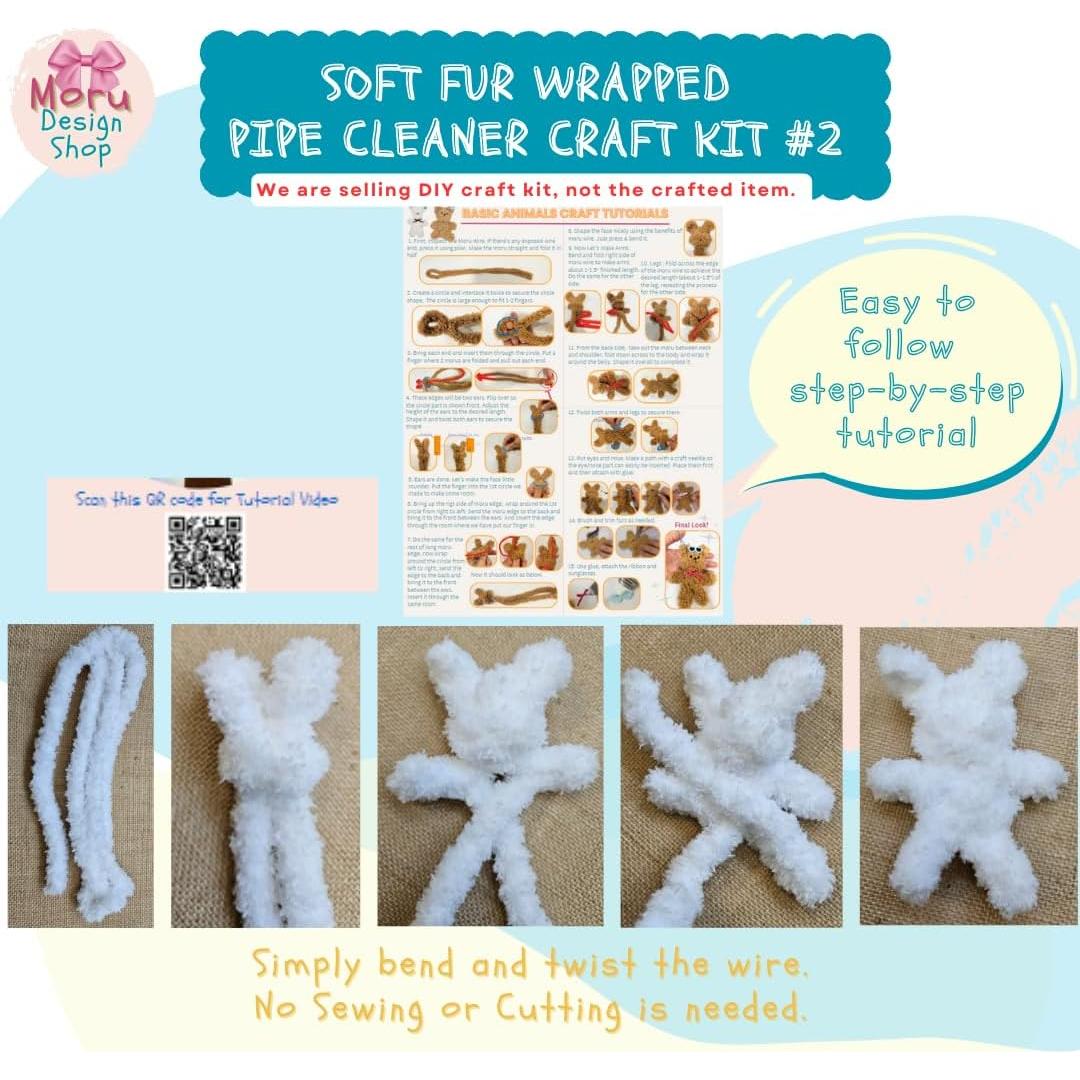 Kit de Manualidades Moru con Limpiapipas de Piel Suave #2