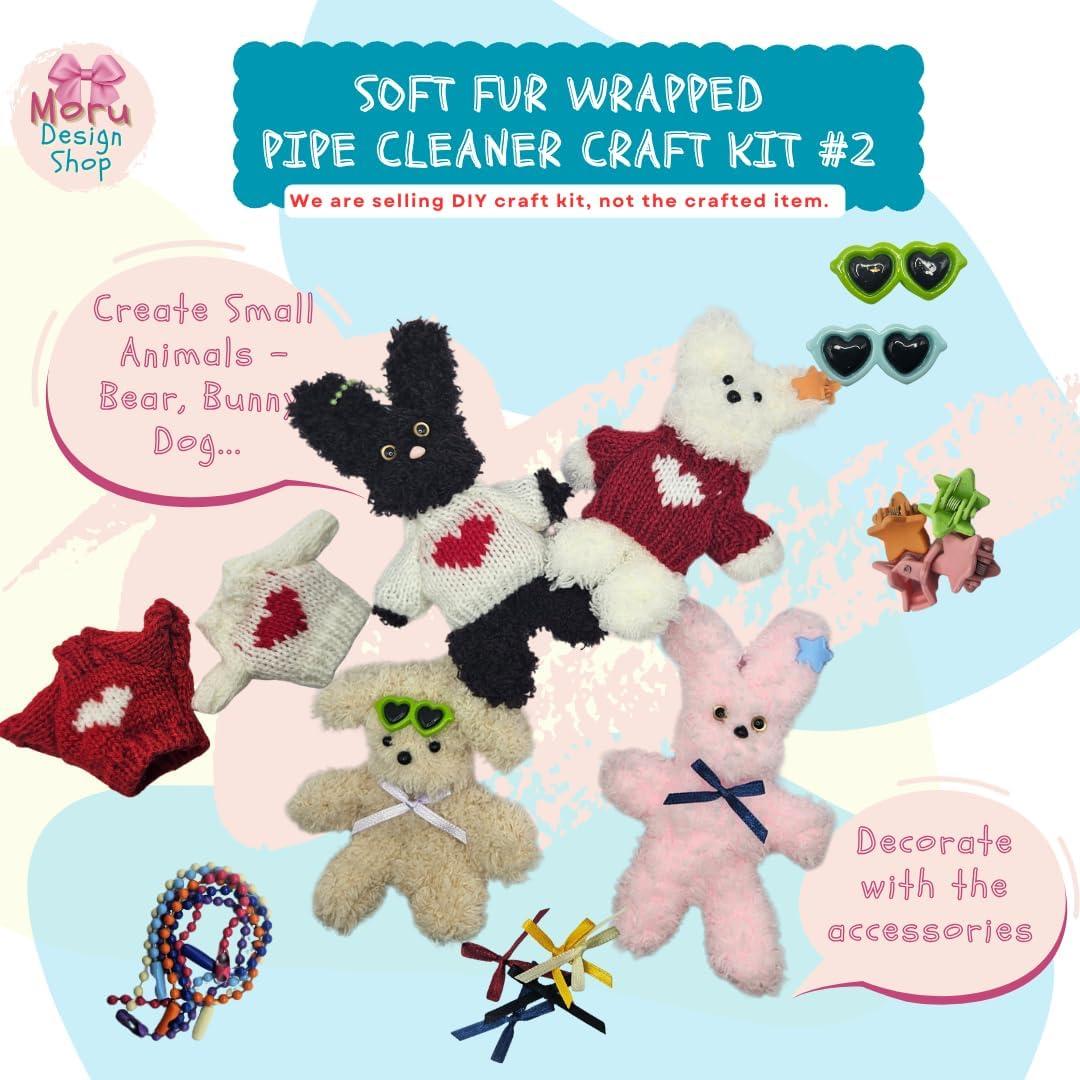 Kit de Manualidades Moru con Limpiapipas de Piel Suave #2