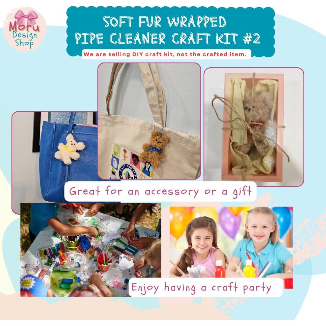 Kit de Manualidades Moru con Limpiapipas de Piel Suave #2