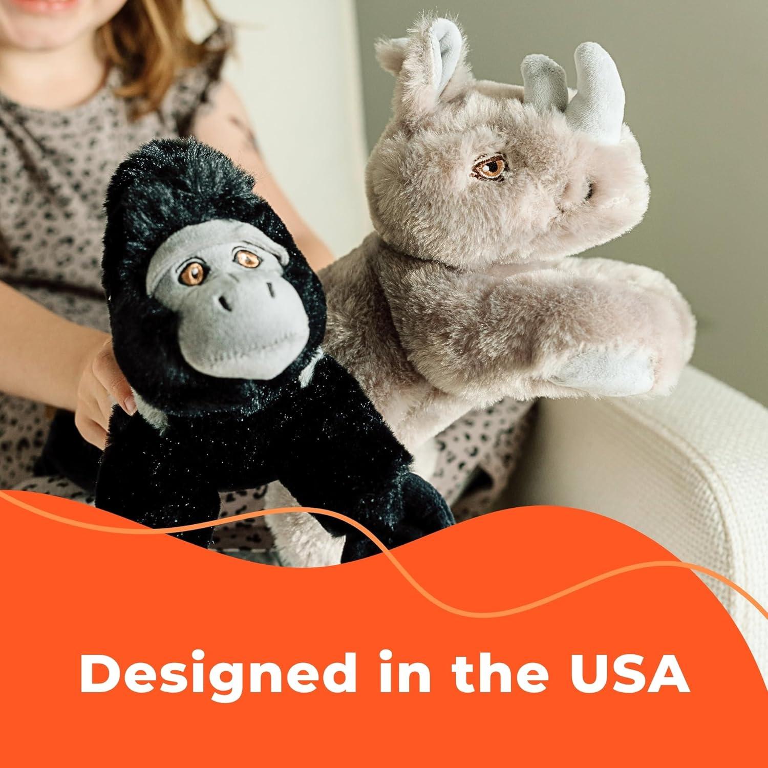 The Petting Zoo Bighorn Sheep Stuffed Animal Plushie, Gifts for Kids, Earth Keeperz Wildlife Animals, Zoologee Brown Bighorn Sheep Plush Toy, 10 inches