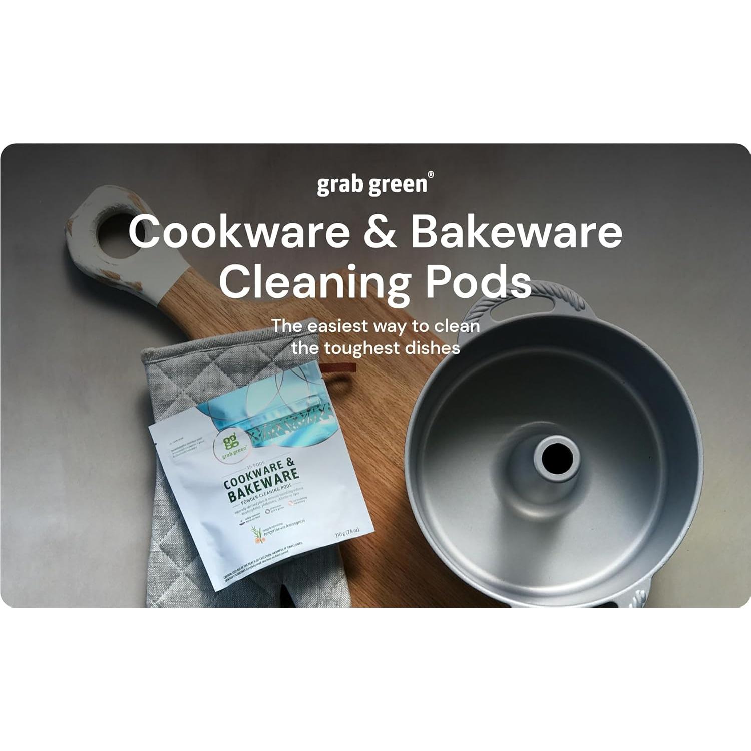 Pods Limpiadores de Utensilios Grab Green 15 Unidades Mandarina