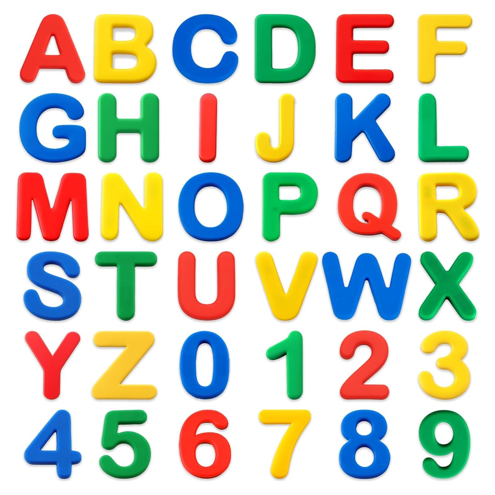 Juego de Letras y Números Magnéticos EHR 36 PZS Silicona