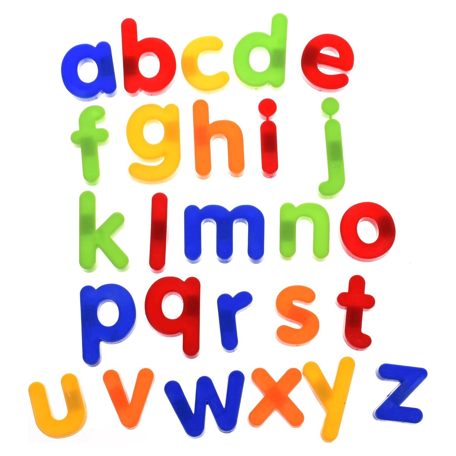 Letras minúsculas magnéticas BCP - 26 piezas de plástico