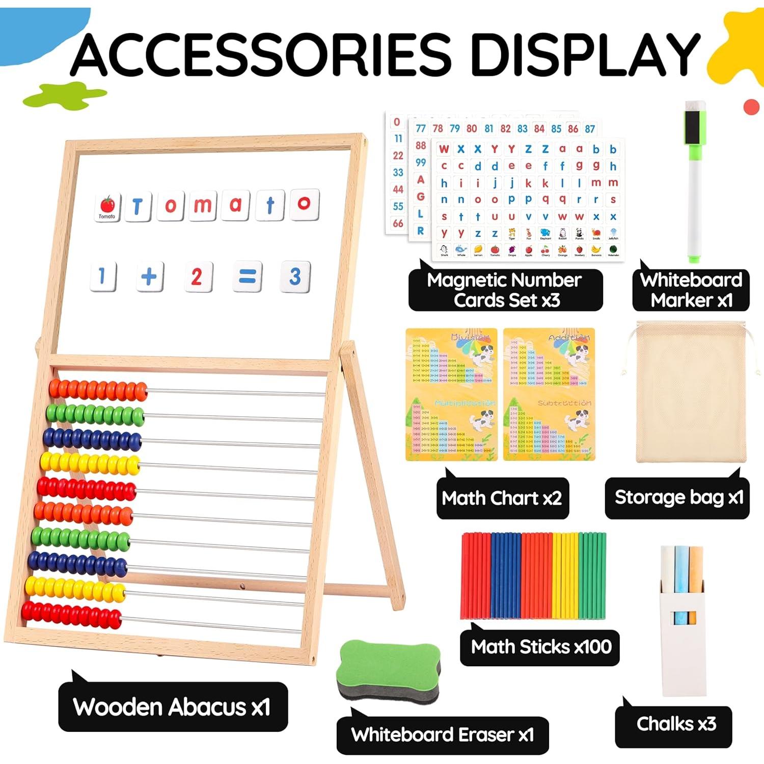 Letras y Números Magnéticos INNOCHEER - Juguete Educativo 3 en 1