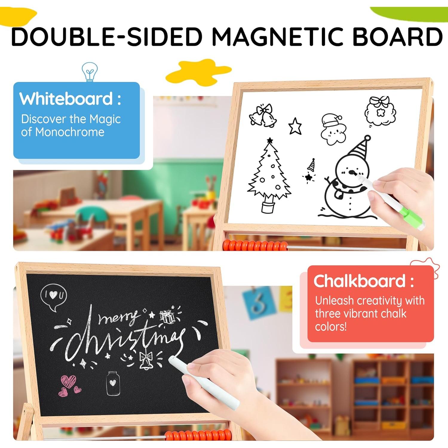 Letras y Números Magnéticos INNOCHEER - Juguete Educativo 3 en 1