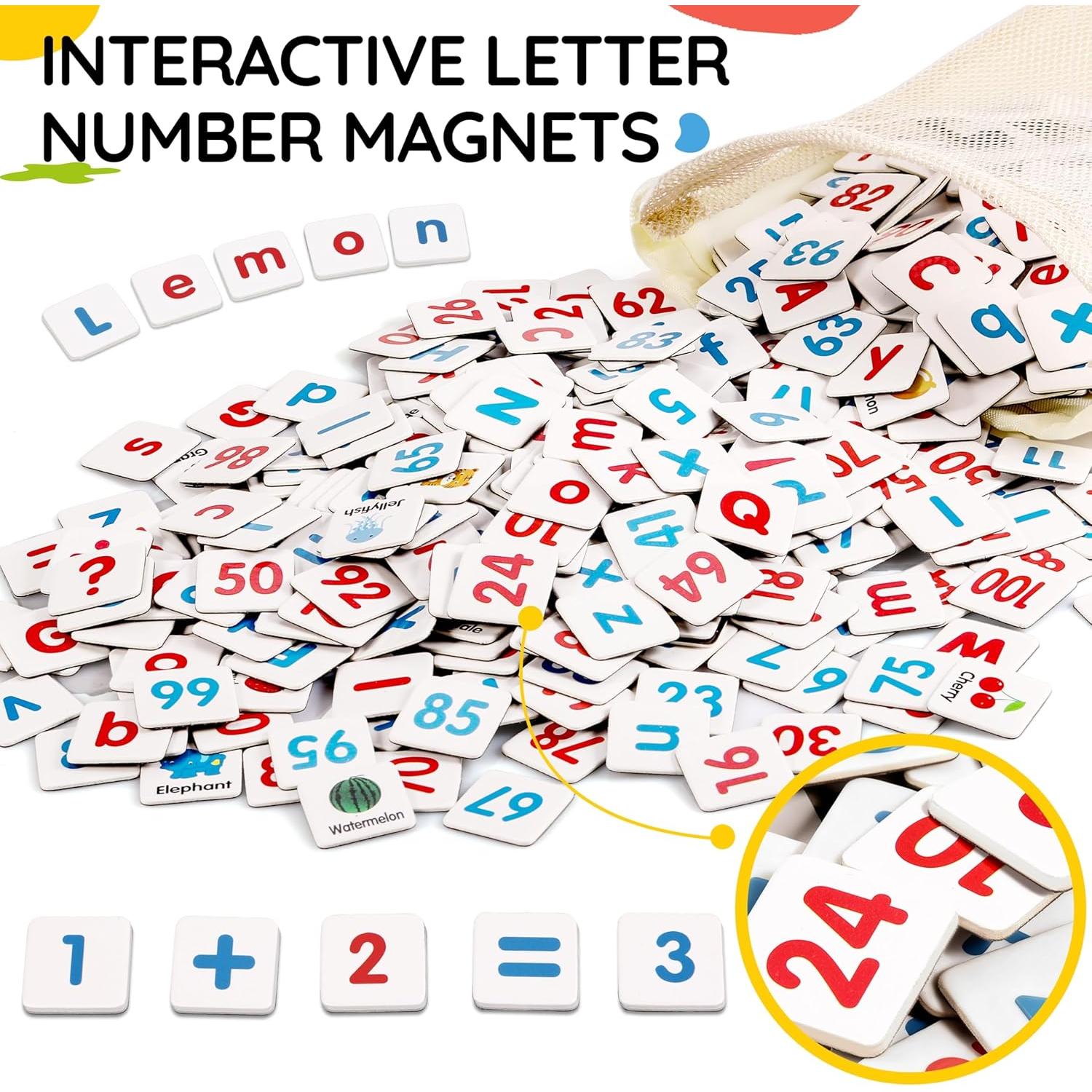 Letras y Números Magnéticos INNOCHEER - Juguete Educativo 3 en 1