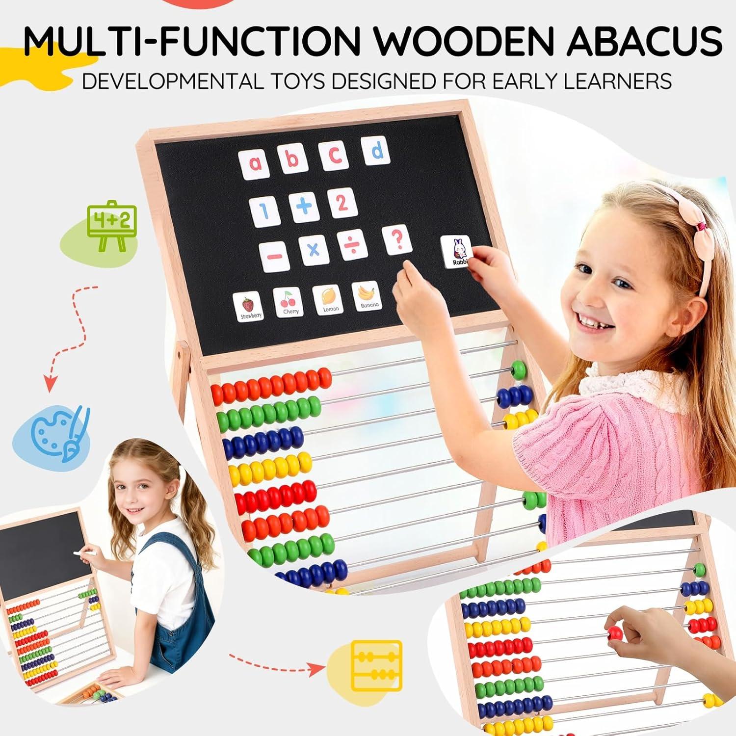 Letras y Números Magnéticos INNOCHEER - Juguete Educativo 3 en 1