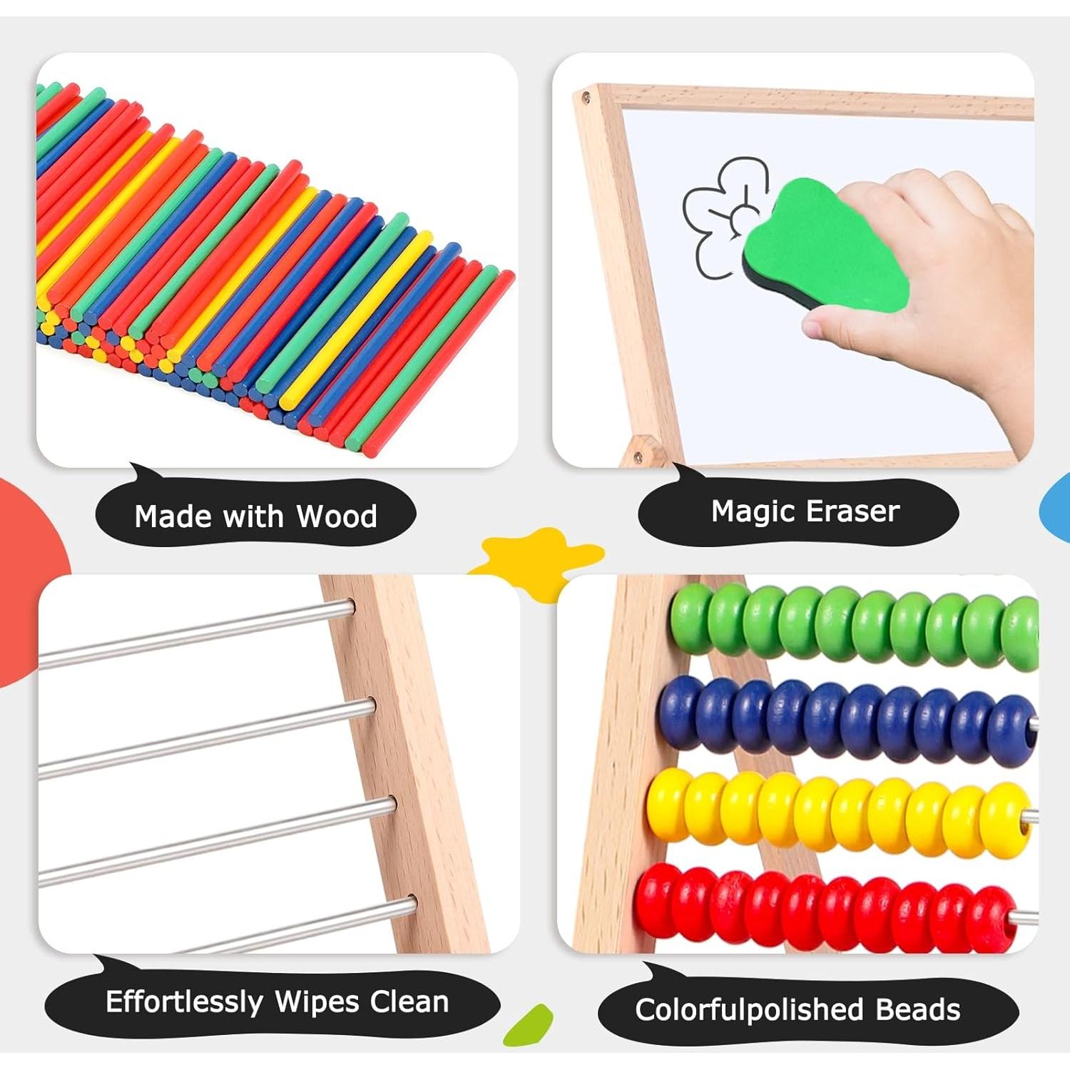 Letras y Números Magnéticos INNOCHEER - Juguete Educativo 3 en 1