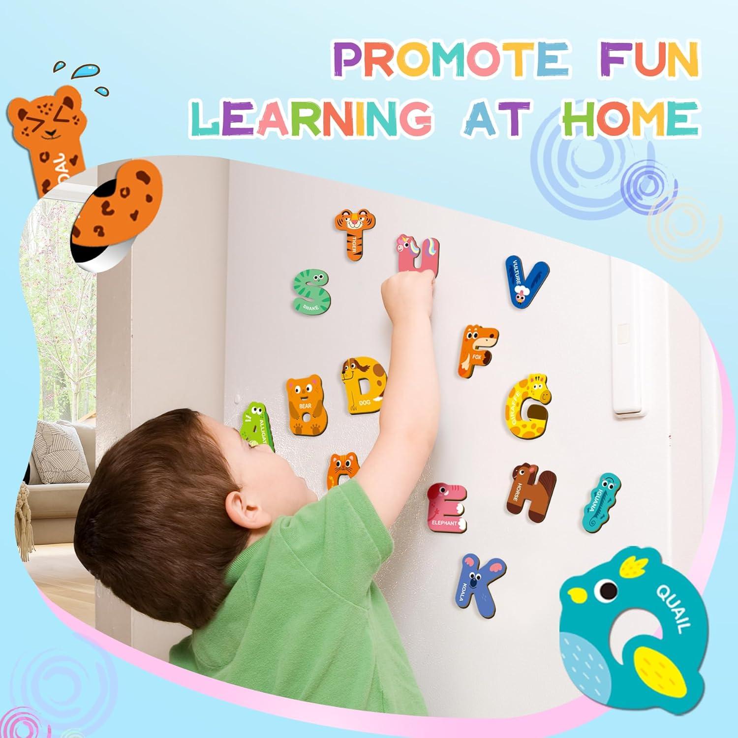 Juego de Letras Magnéticas de Animales ArRuKi KIDS 26 Piezas