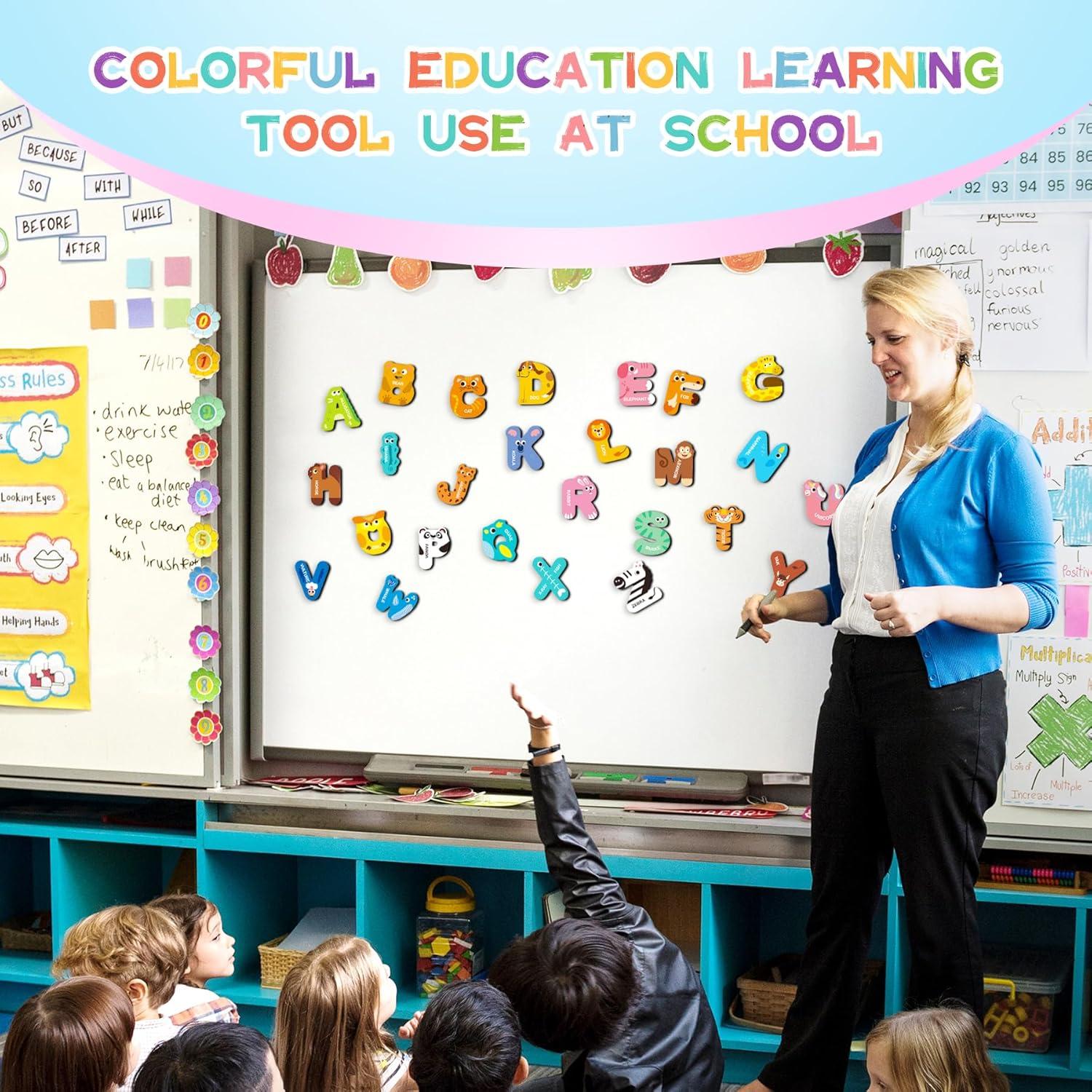 Juego de Letras Magnéticas de Animales ArRuKi KIDS 26 Piezas