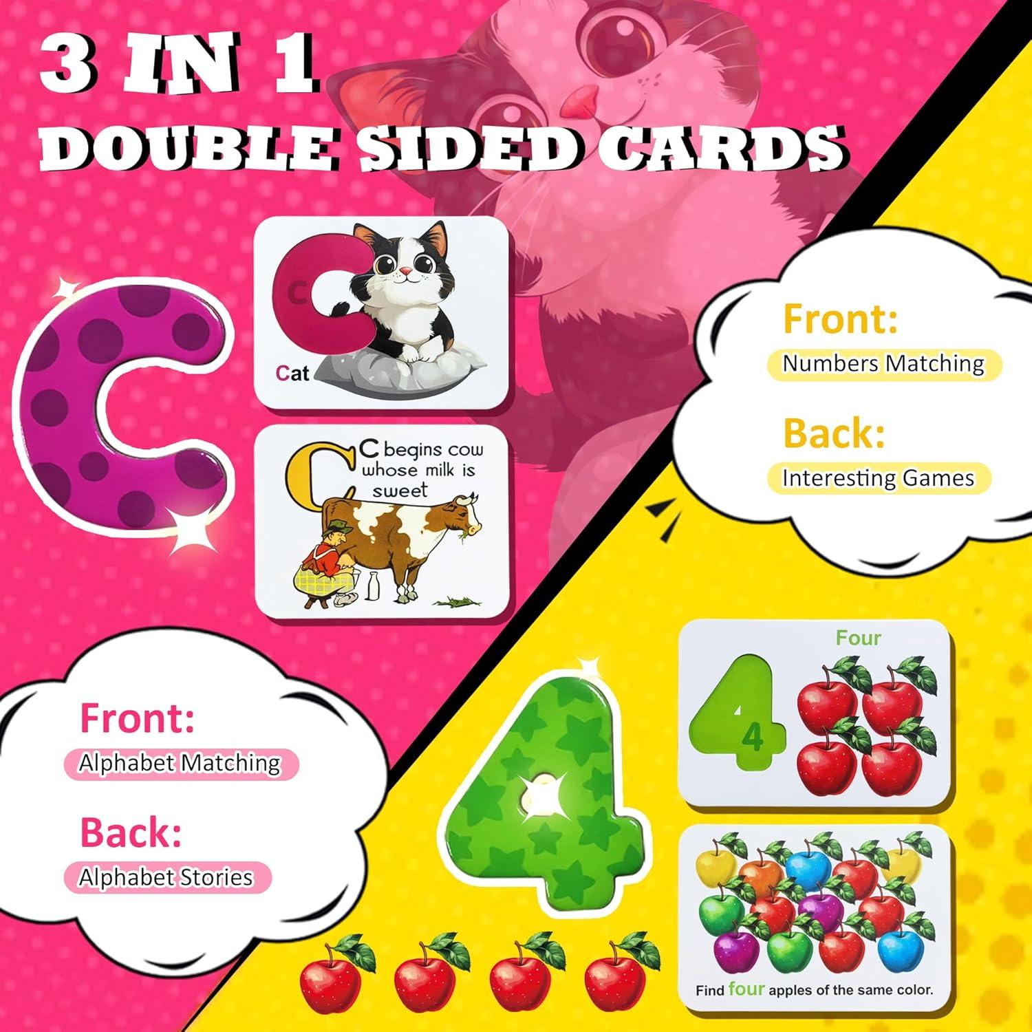 Tarjetas de Flash Magnéticas ABC ZhenYi - Juguetes Educativos 3+ Años