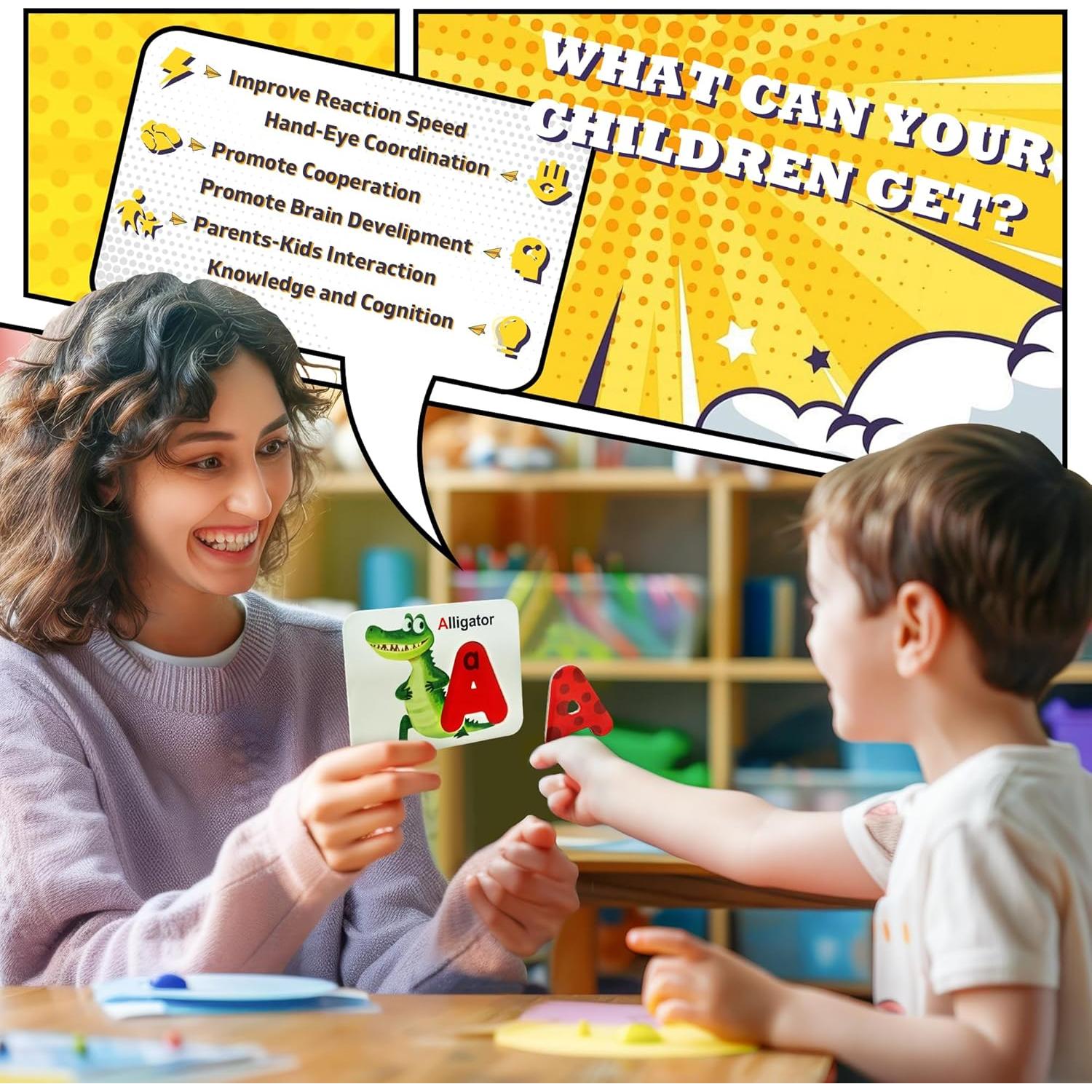 Tarjetas de Flash Magnéticas ABC ZhenYi - Juguetes Educativos 3+ Años