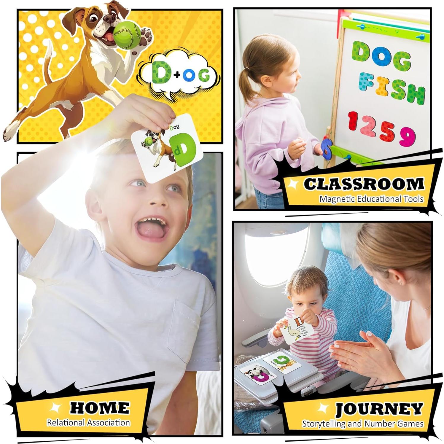 Tarjetas de Flash Magnéticas ABC ZhenYi - Juguetes Educativos 3+ Años