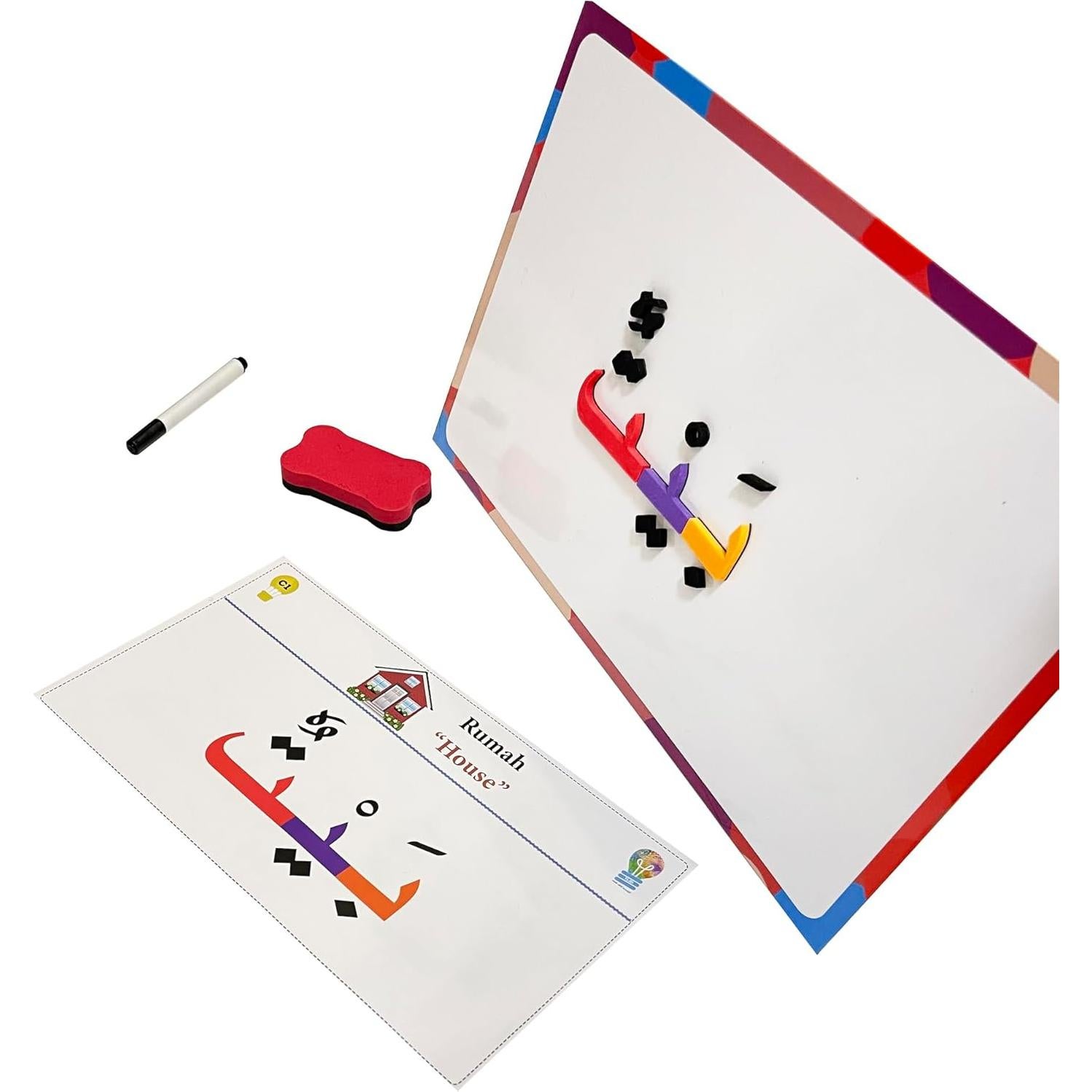 Kit de Letras Árabes Magnéticas MINMEER 374 Piezas Educativas