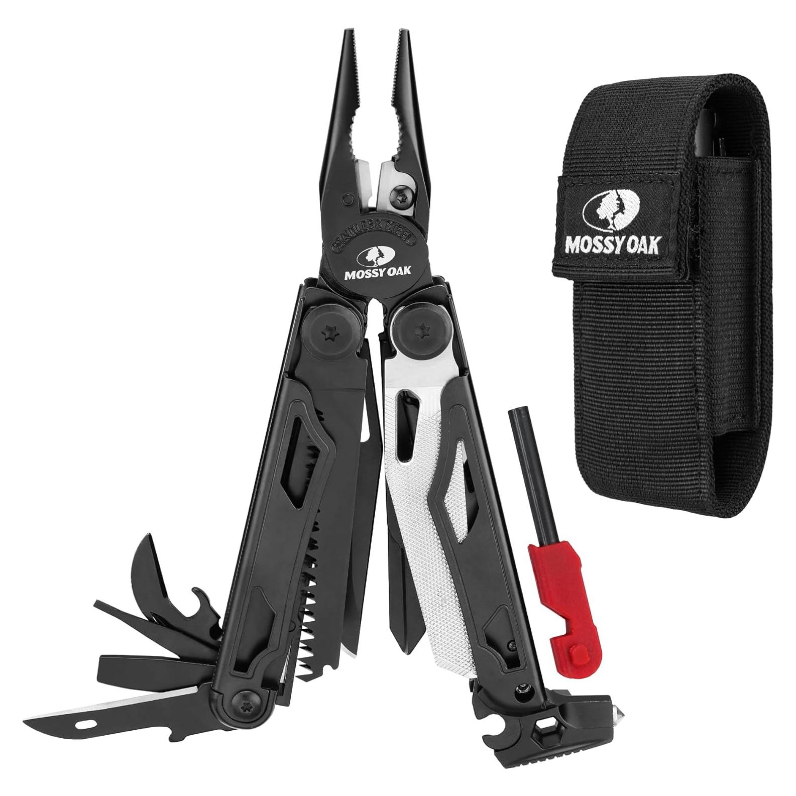 MOSSY OAK Multiherramienta 19-en-1 Acero Inoxidable EDC
