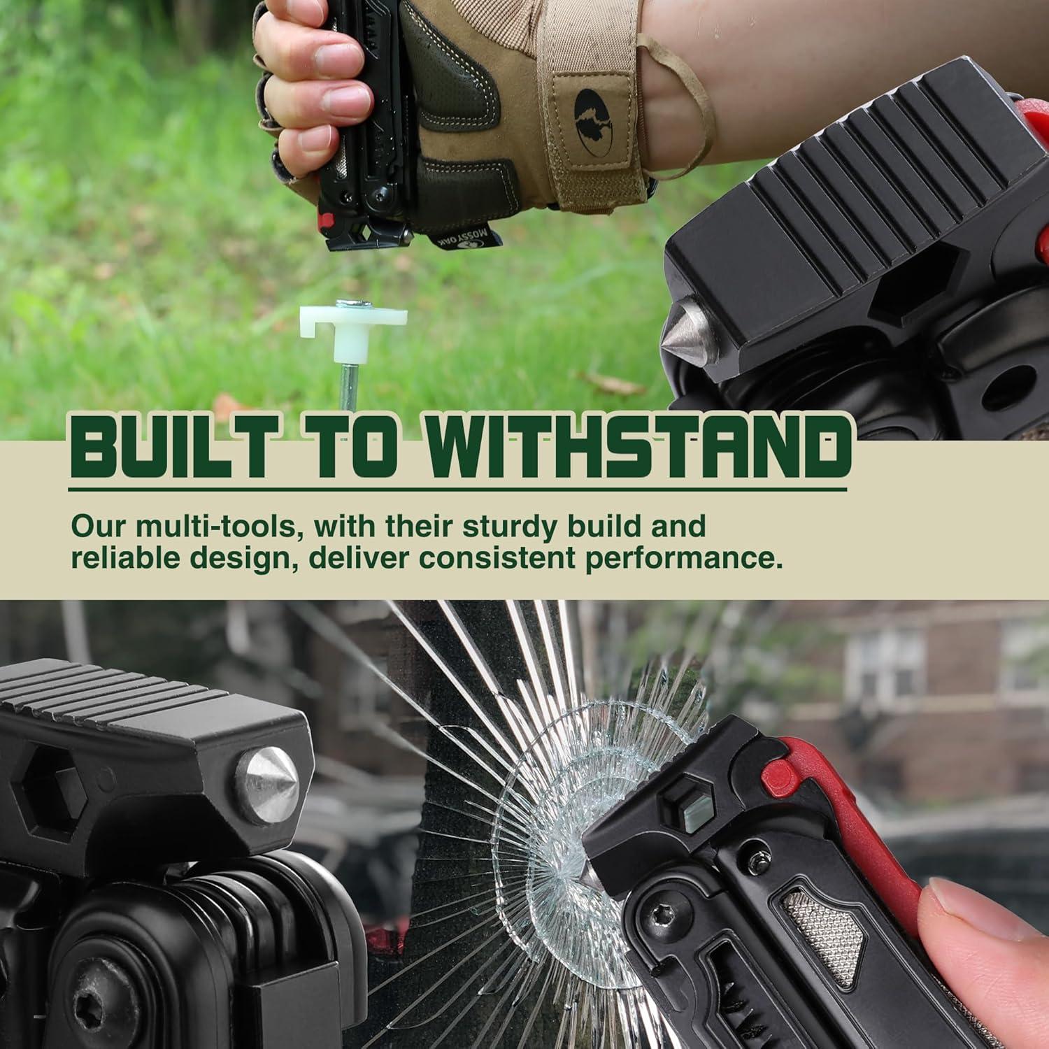 MOSSY OAK Multiherramienta 19-en-1 Acero Inoxidable EDC