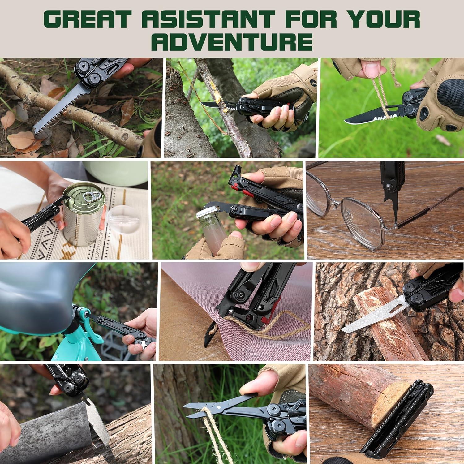 MOSSY OAK Multiherramienta 19-en-1 Acero Inoxidable EDC