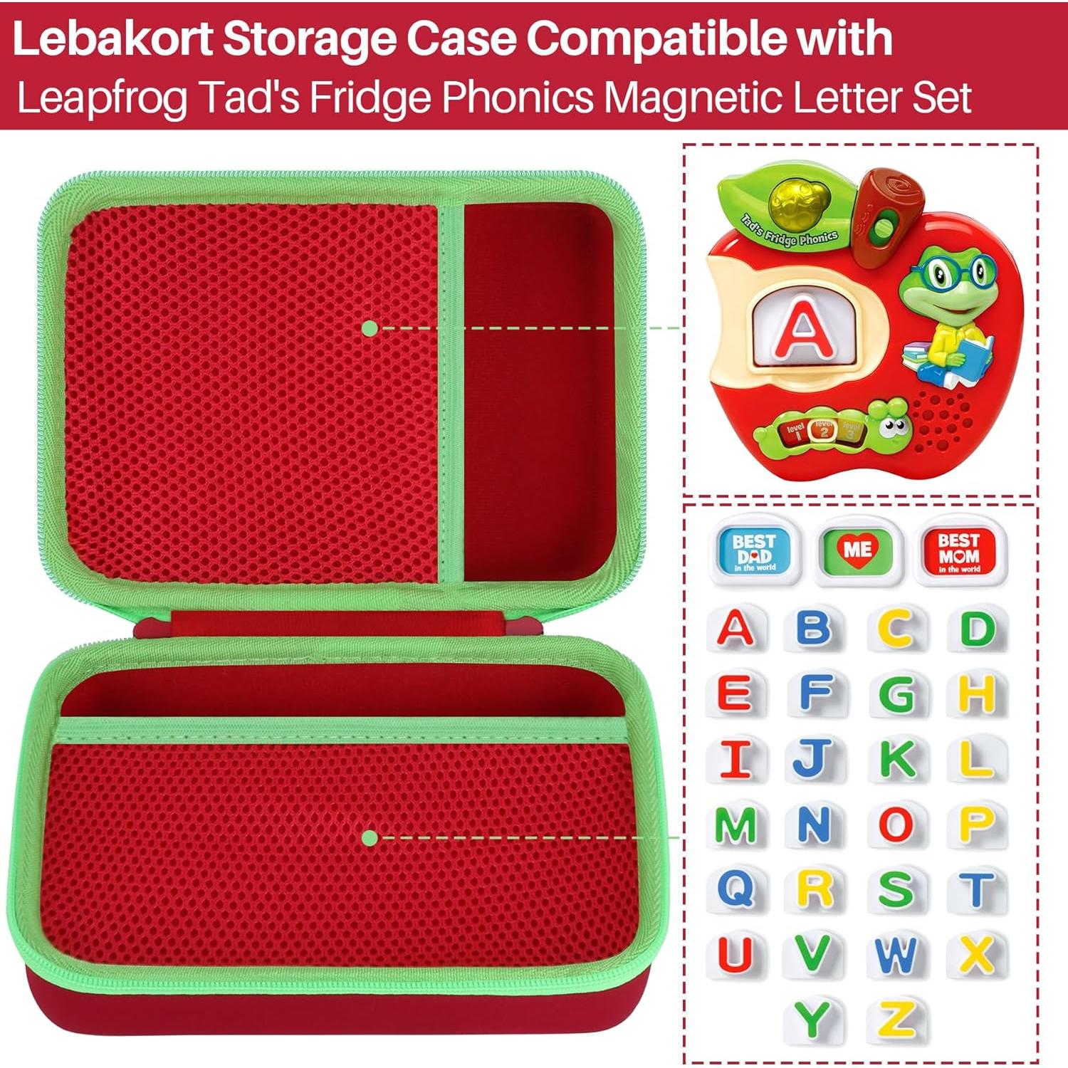 Estuche de Almacenamiento Lebakort para Fridge Phonics LeapFrog