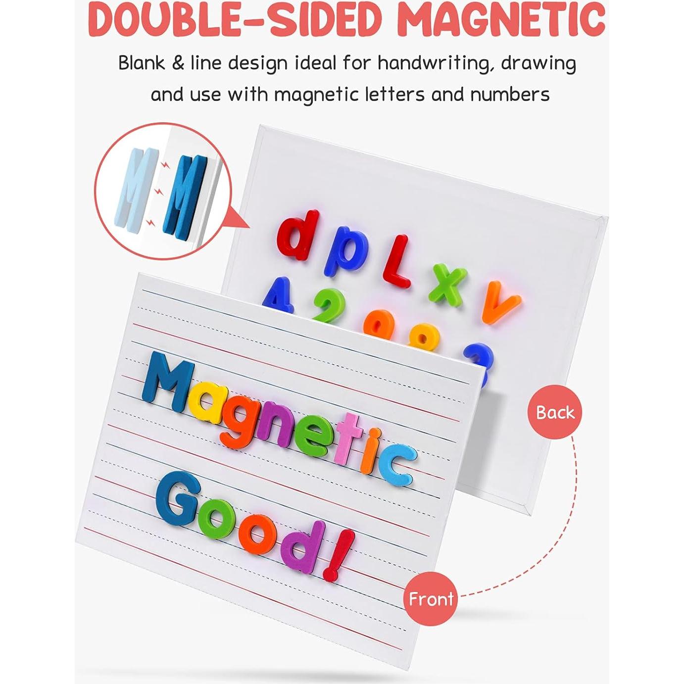 GAMENOTE Conjunto de 6 Pizarras Magnéticas Doble Cara 23x30.5 cm