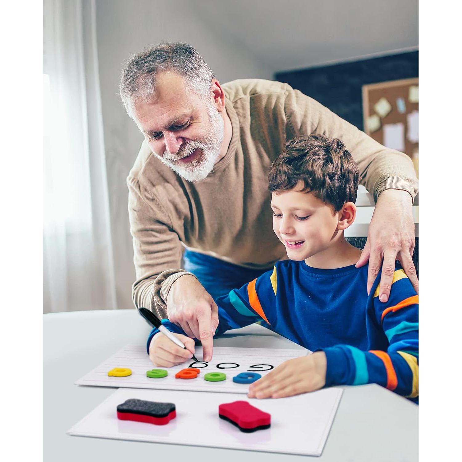 GAMENOTE Conjunto de 6 Pizarras Magnéticas Doble Cara 23x30.5 cm