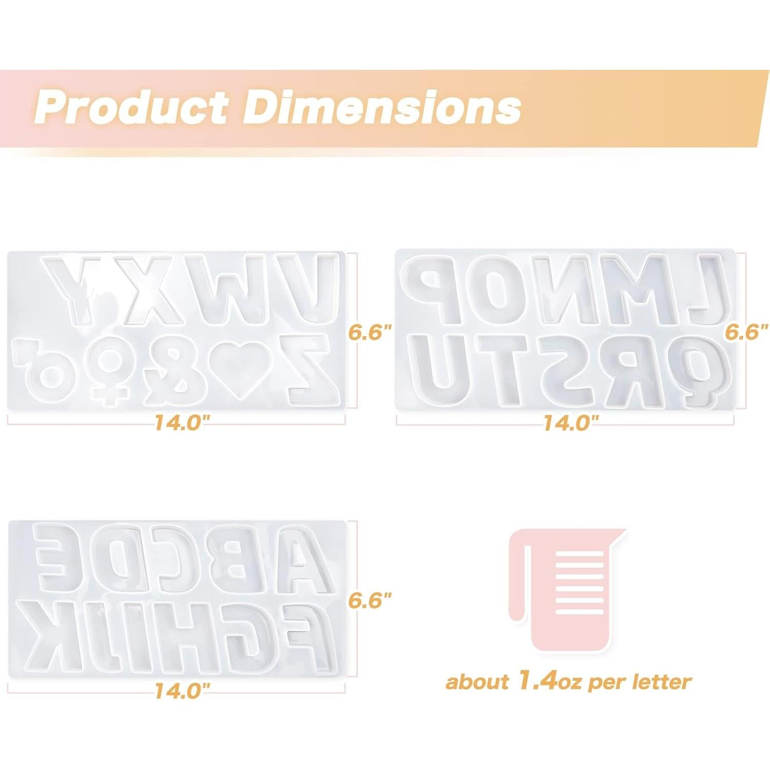 Molde de Silicona para Letras Grandes Sweet Password 36.96x17.97cm