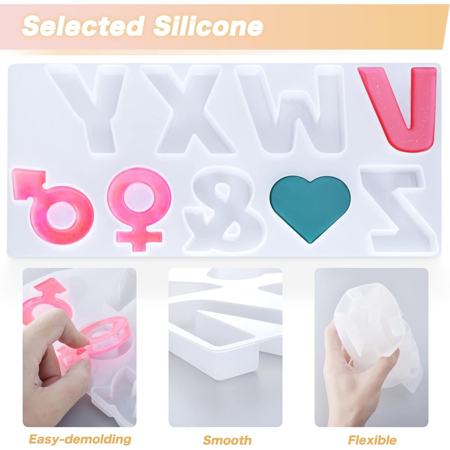 Molde de Silicona para Letras Grandes Sweet Password 36.96x17.97cm