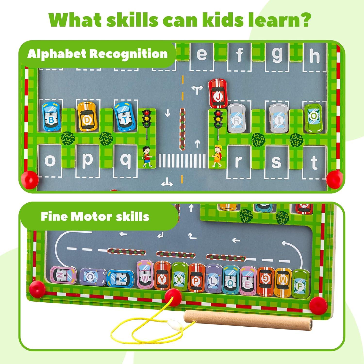 Tablero Magnético de Letras BUSLIK - Juguete Educativo 3+