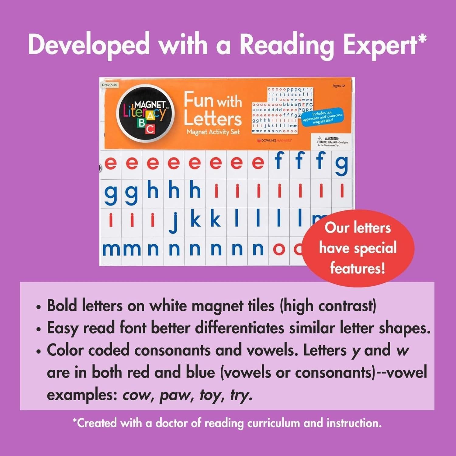 Juego de Letras Magnéticas Dowling Magnets 144 Piezas