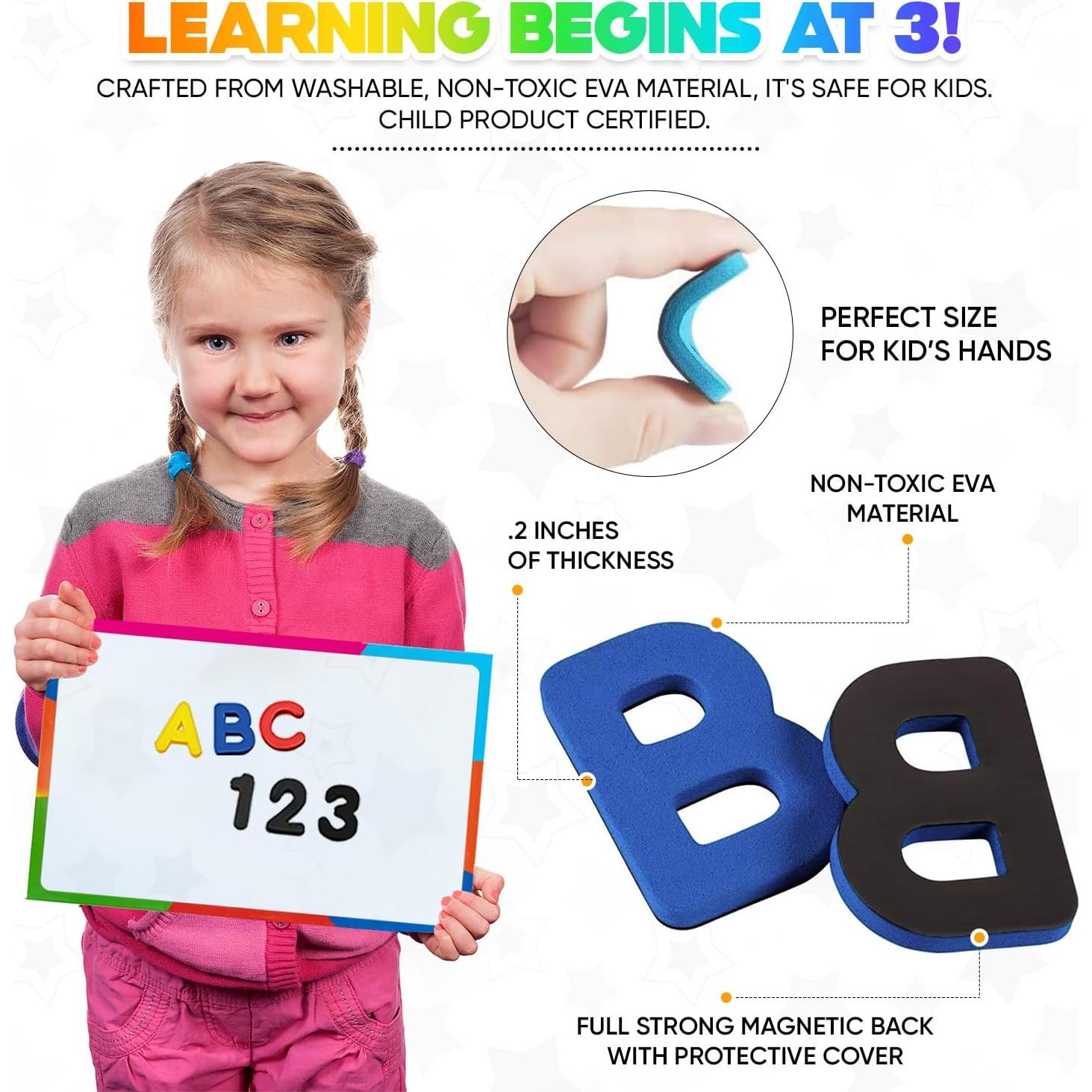 Juego de Letras Magnéticas Poppy Juguetón 235 Piezas Educativo