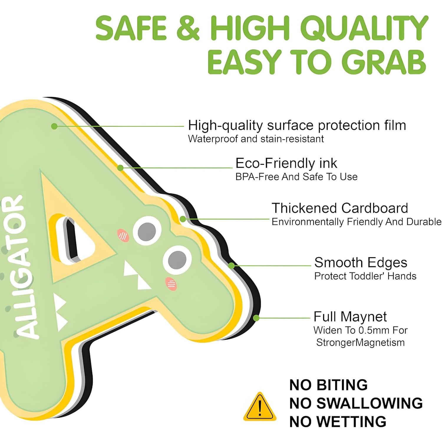 Imanes Magnéticos de Letras y Números JZZNNFEZA - 43 Piezas