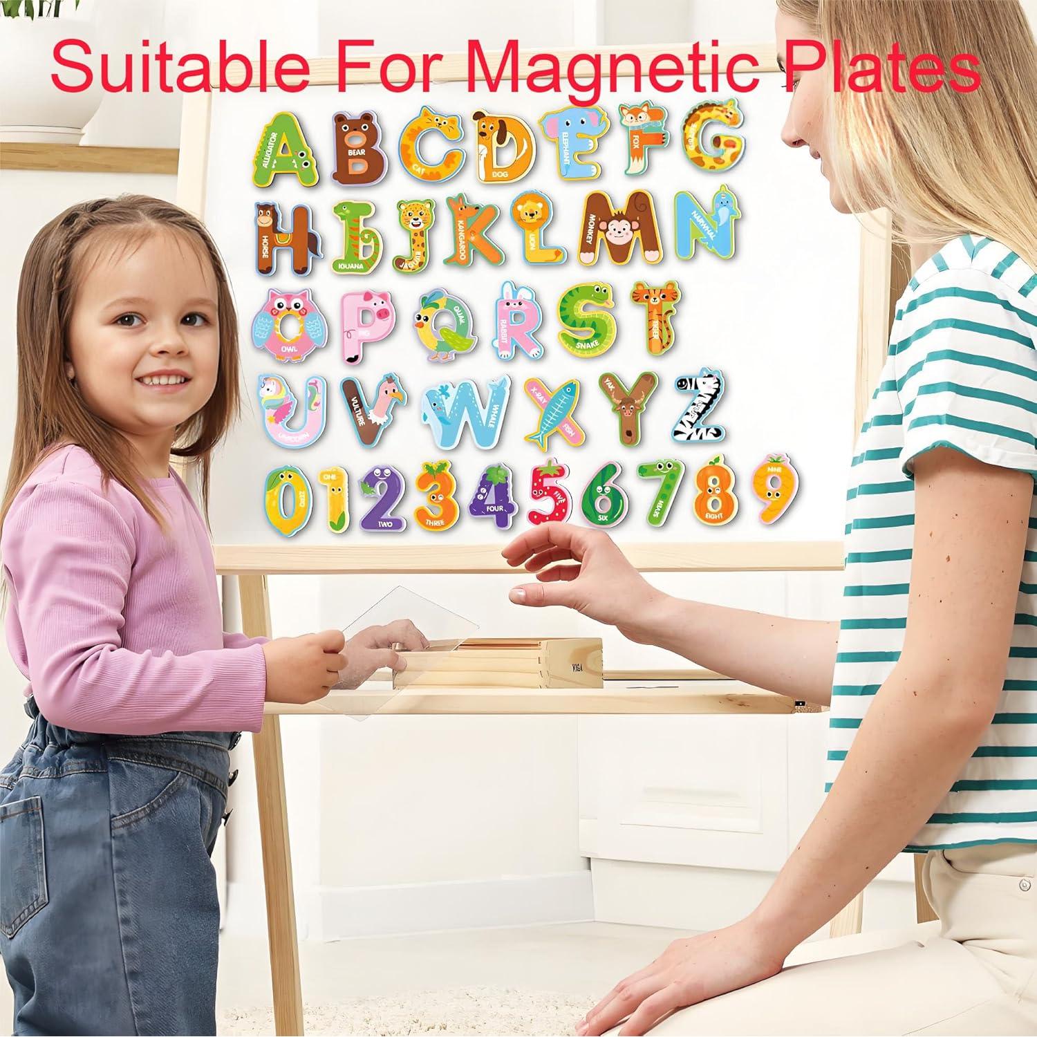 Imanes Magnéticos de Letras y Números JZZNNFEZA - 43 Piezas