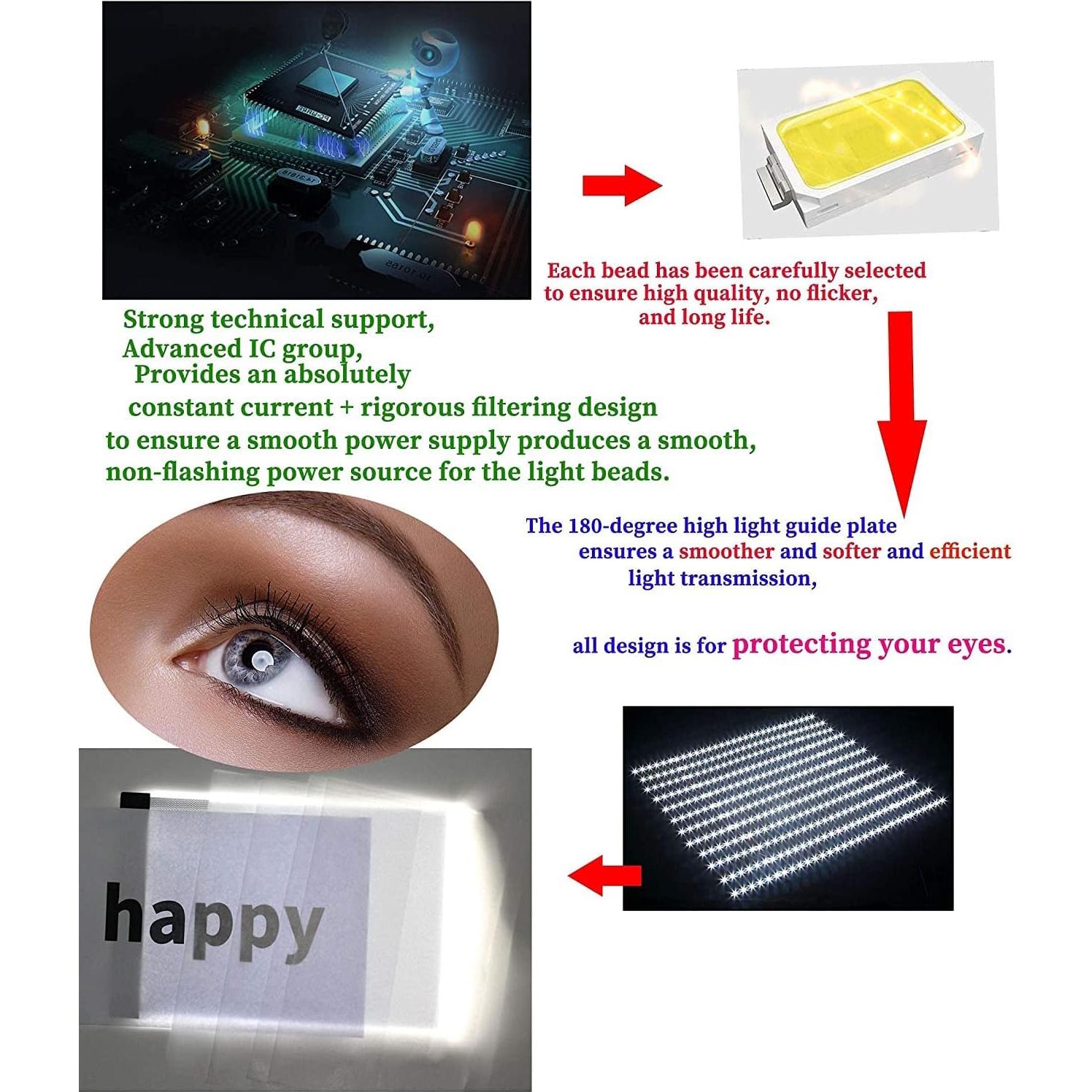 Caja de Luz LED A4 Portátil Fanglingtech Dimmable USB