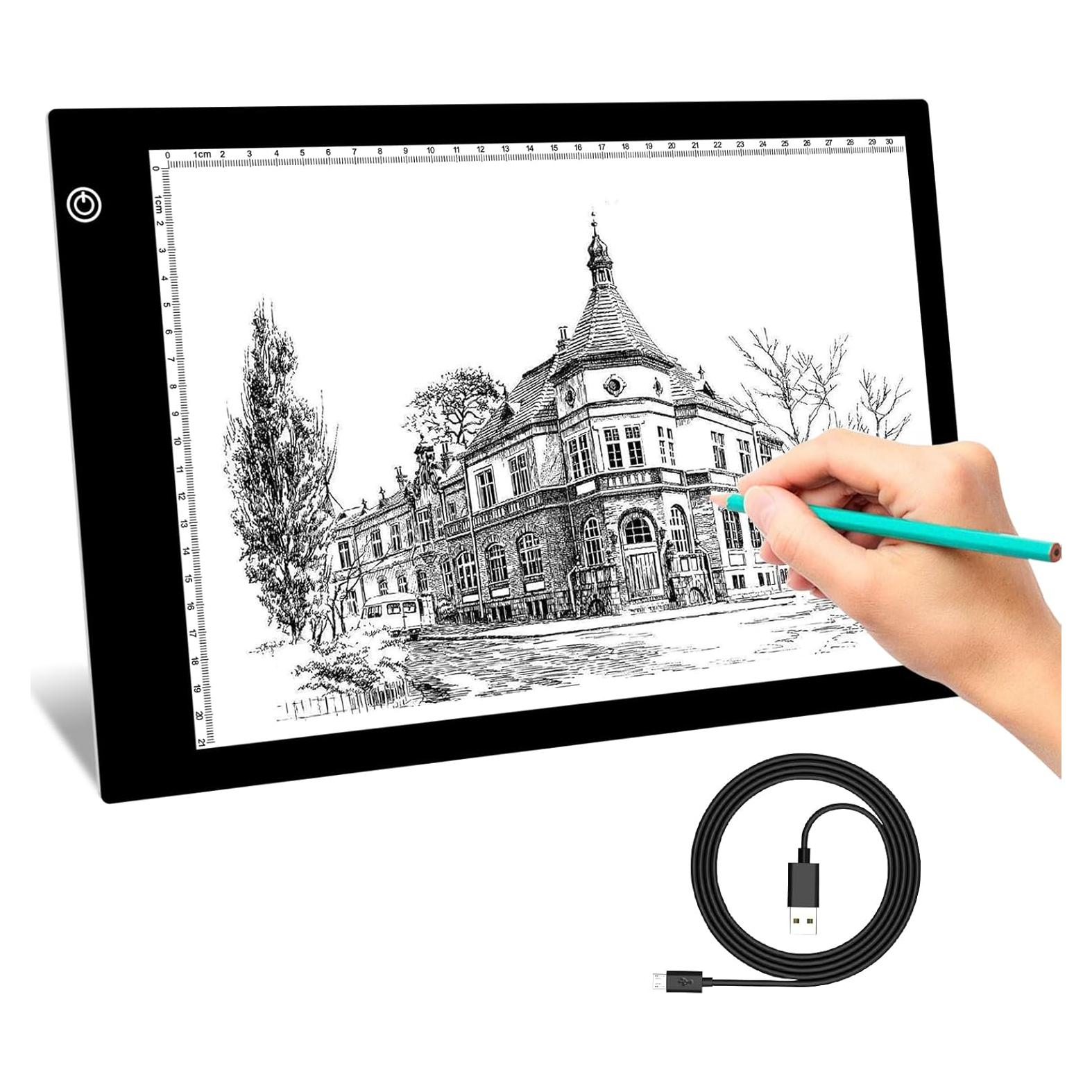 Mesa de Luz Portátil Tiktecklab KBT-A4G 9x12" LED Ajustable