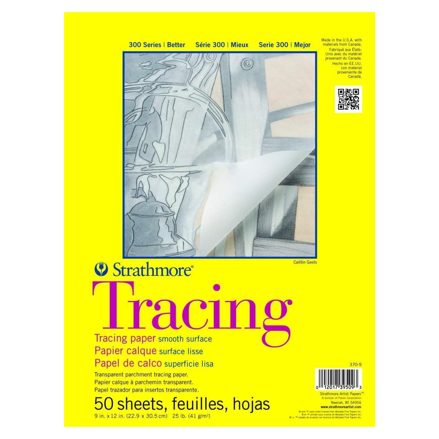 Bloc de Papel de Calco Strathmore 300 Series 50 Hojas 22.86x30.48 cm