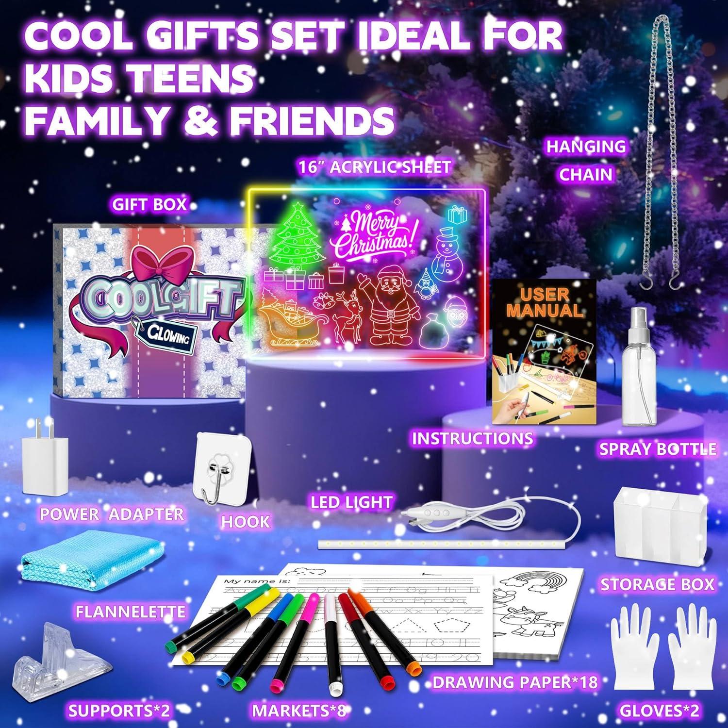 Tablero de Dibujo LED XoBathti 16" Acrílico 7 Colores