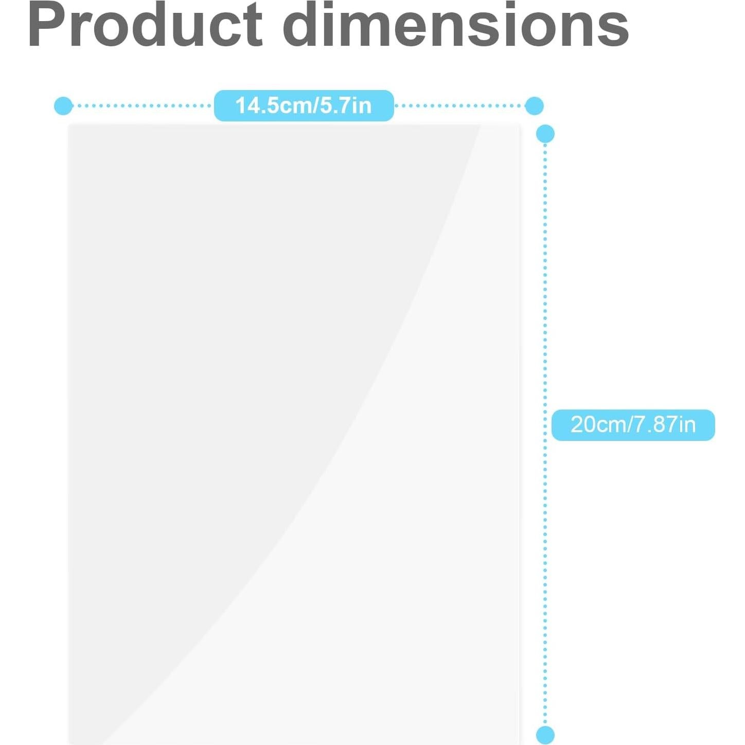 20 Piezas Alfombrilla Transparente para Pluma 3D CKMOREL 20x14cm