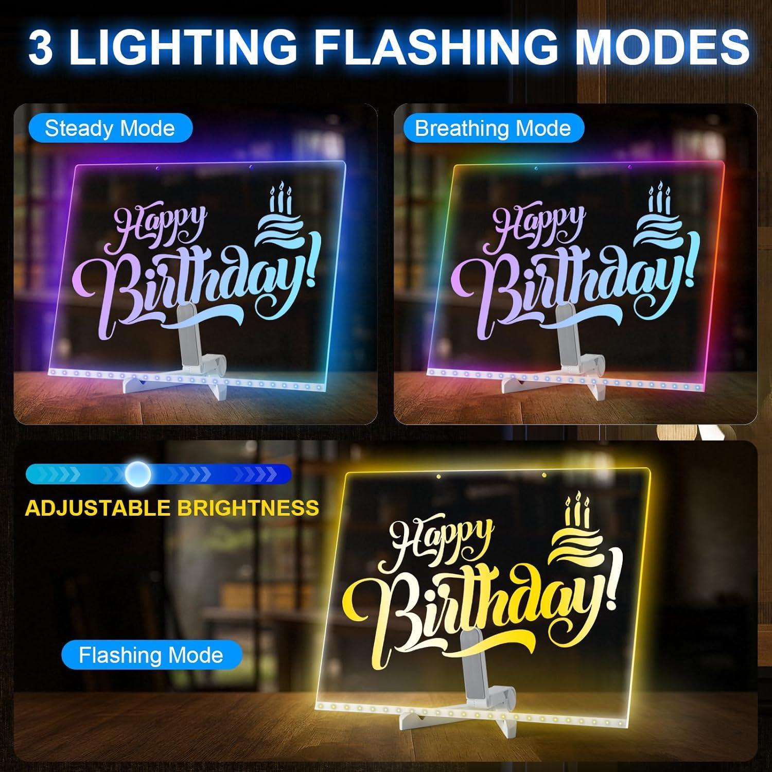 Tablero de Dibujo LED VinTS 40x30cm 7 Colores 3 Modos