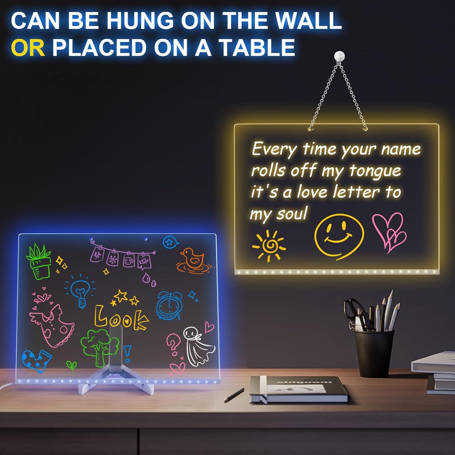 Tablero de Dibujo LED VinTS 40x30cm 7 Colores 3 Modos